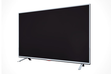 Poster - Modern Flat Led or Lcd TV. 3d Rendering