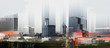 Skyline of Atlanta, Georgia, grafisch abstrakt (digital manipuliert)