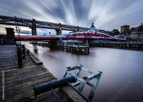 High Level And Swing Bridge Across The River Tyne Newcastle