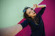 © Александр Татаев - Very beautiful girl student doing selfie instagram for Europe