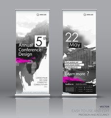 Wall Mural - design of a roll up vertical banner