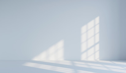 empty white minimalist room. 3d rendering