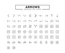 Arrows Line Icon Set