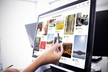 Poster - Composite image of composite image of website page