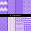 © melazerg - set of eight purple patterns