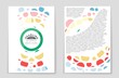 © happyvector071 - Abstract vector layout background set. For art template design, list, page, mockup brochure theme style, banner, idea, cover, booklet, print, flyer, book, blank, card, ad, sign, sheet,, a4.