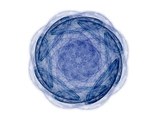 Fototapete - Fractal computer generated pattern, digital artwork for creative graphic design