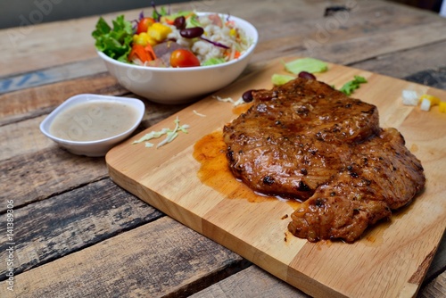 Fototapeta na szkło beef steak