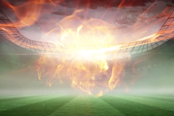 Poster - Composite image of ball of fire 3d
