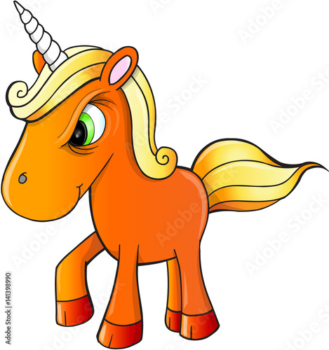 Angry Mean Unicorn Vector Illustration Art Stock Vector | Adobe Stock