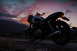 © Ramon Lopez Farinos/ADDICTIVE STOCK - Café racer motorbike with sunset background