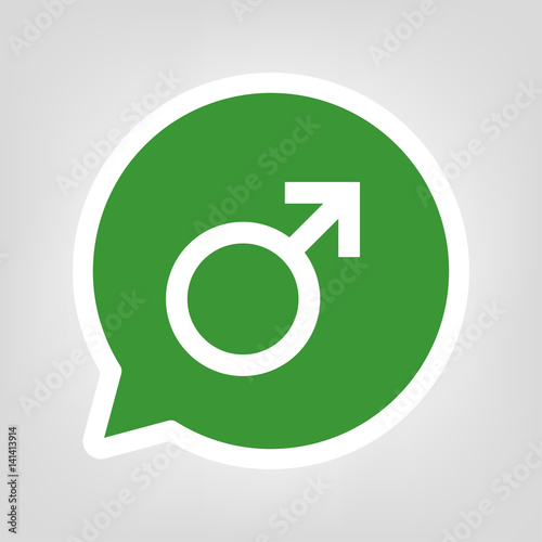 Grune Sprechblase Symbol Mannlich Mannlichkeit Mann Buy
