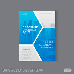Wall Mural - Brochure cover design template