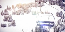 Empty Ski Lift In Ski Resort