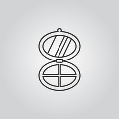 Poster - makeup palette icon