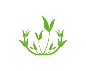 Canvas Print - Leaf logo