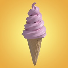 Poster - Composite image of 3d composite image of a ice cream