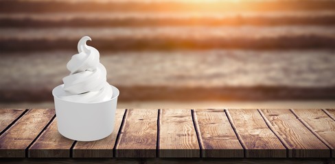 Poster - Composite image of 3d composite image of a cupcake