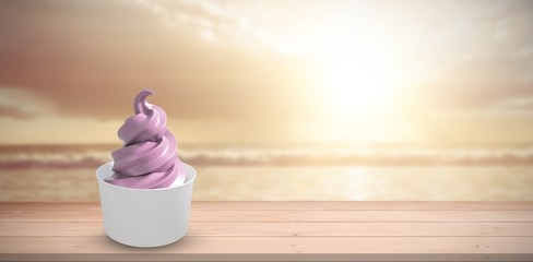 Poster - Composite image of 3d composite image of a cupcake