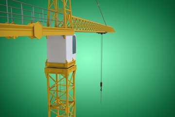 Poster - Composite image of studio shoot of a crane 
