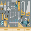 © c_guoy - Tools on peg board