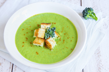 Canvas Print - broccoli cream soup