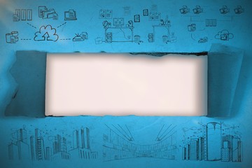 Poster - Composite image of composite image of business icons 3d