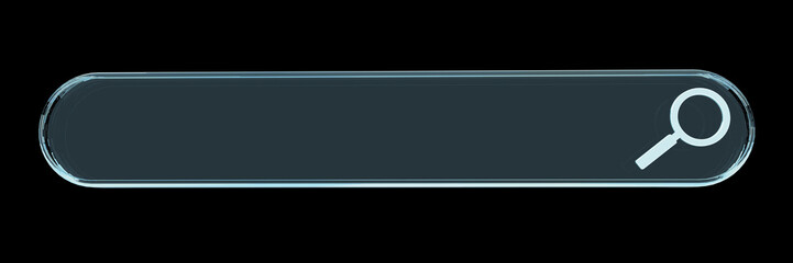 Wall Mural - digital web address search bar 3d rendering