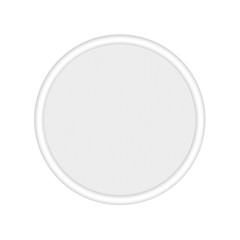 Poster - Round button with small graphic pattern inside. Empty sign for copy space and your ideas.