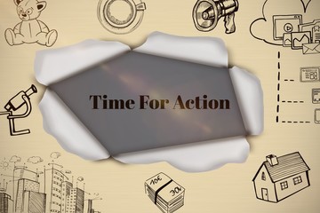 Poster - Composite image of composite image of business icons 3d