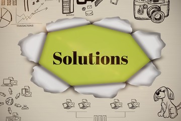 Poster - Composite image of composite image of business icons 3d