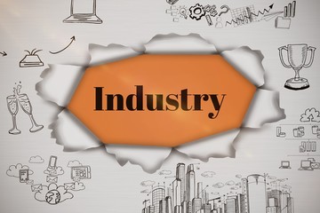 Poster - Composite image of composite image of business icons 3d