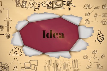 Poster - Composite image of composite image of business icons 3d