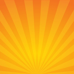 Wall Mural - sun rays. orange background. spiral