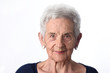 © Curto - portrait of a senior woman on white background