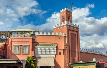 Poster - Building on Jamaa el Fna Square in Marrakesh, Morocco