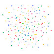 © alexeyevajulia - Abstract colorful explosion of confetti vector isolated on a white background. Vector illustration. Flat design element