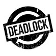 Deadlock rubber stamp. Grunge design with dust scratches. Effects can be easily removed for a clean, crisp look. Color is easily changed.