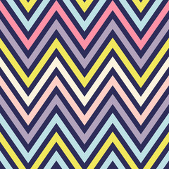 Seamless Vector Background Rainbow Chevron. Zigzag.