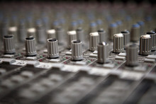 Close Up Of Sound Mixer