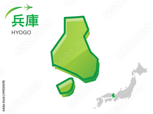 兵庫県の地図 イラスト素材 Stock Vector Adobe Stock