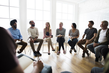 Wall Mural - People Meeting Seminar Office Concept