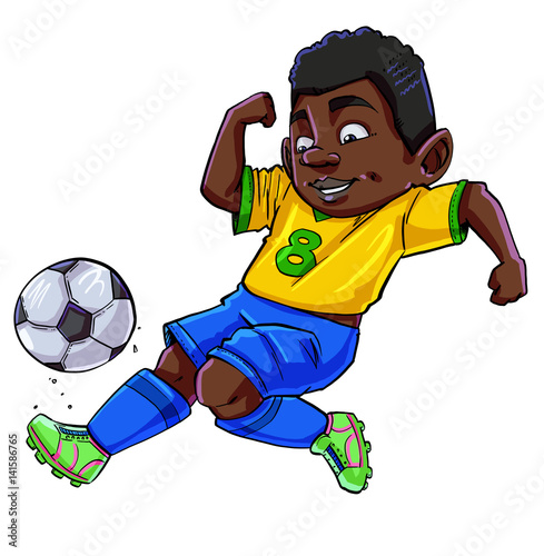 Cartoon Footballer Buy This Stock Photo And Explore Similar Images At Adobe Stock Adobe Stock