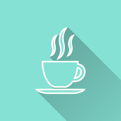 Wall Mural - Coffee cup - vector icon.