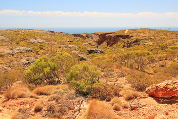 Canvas Print - Rugged Canyons on Cape Range, Australia