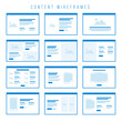 Content Wireframe components for prototypes.