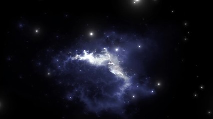 Wall Mural - space flight through nebula