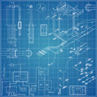 Vector blueprint with electrical