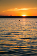 Wall Mural - sunset at lake balaton