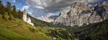 Little Church Of La Val, South Tyrol, Dolomites, Italy